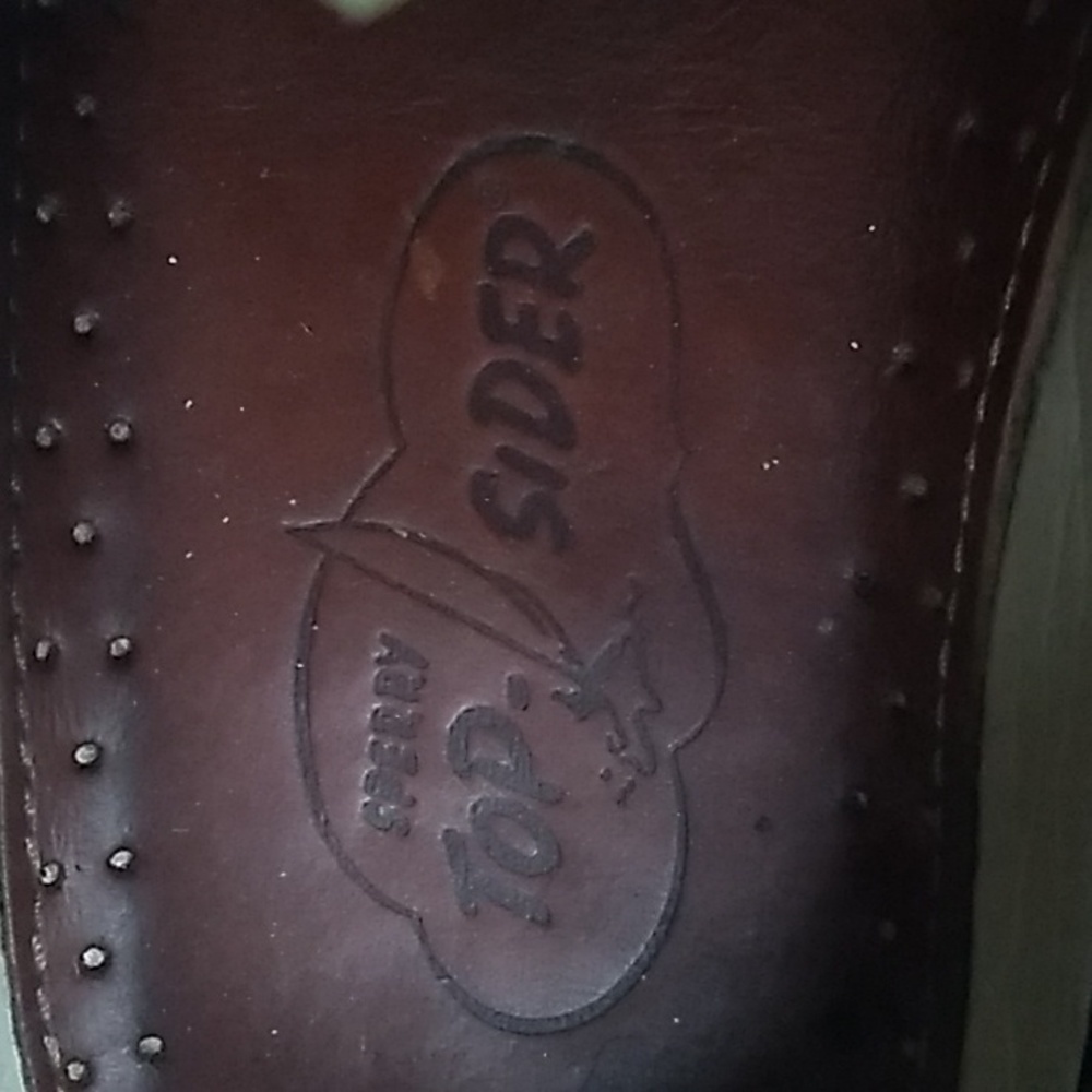 Sperry Top Sider Authentic Brown Leather Boat Shoes Size 12M - Picture 7 of 9